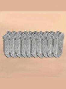 40-Pack Solid Color Socks, Soft And Lightweight Low Cut Ankle Socks For Women - one-size - View 9
