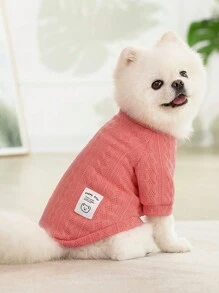 Dog Sweater For Autumn Winter, Pet Clothes For Teddy, Poodle, Small Dog, Puppy, Kitten - Pink - View 20