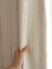 1PC Modern Jacquard Chenille Textured Curtain For Living Room High-Shading Window Bedroom Drape Villa