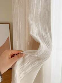 1PC Modern Jacquard Chenille Textured Curtain For Living Room High-Shading Window Bedroom Drape Villa