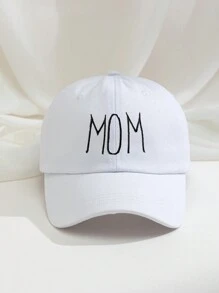 1 buc șapcă de baseball spălată "MAM+DAD" brodata, pălărie de soare de golf, reglabilă, respirabilă, pentru bărbați și femei, pălărie la modă cu parasolar cu bor curbat, cuplu stil Y2K - broderie - Vizualizare 2