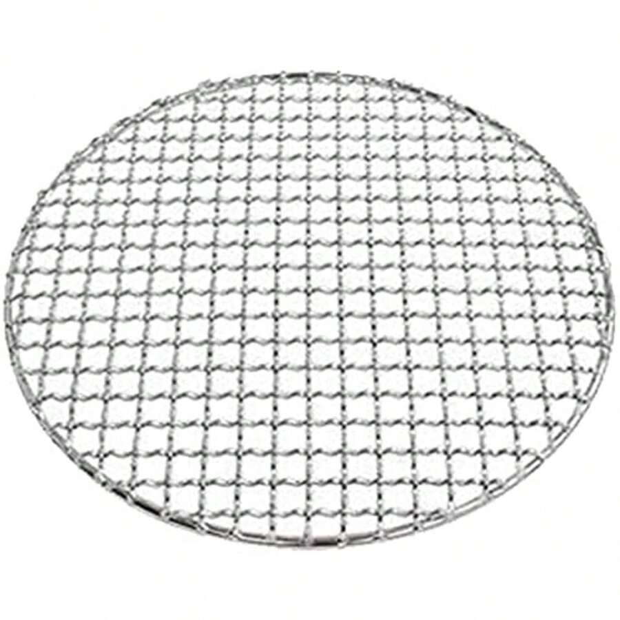 ZhdnBhnos LINSIE Barbecue Grate 16 Inch Thickened Stainless Steel Charcoal Grate 40.5 Cm Diameter Round Grill Grate The Best Gift/Present For Family&Friends Happy Christmas - Silver - View 1