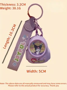 1pc Cartoon Sanrio Purin Keychain, Backpack Charm, Melody Small Gift, Cute Keychains - Multicolor - View 7