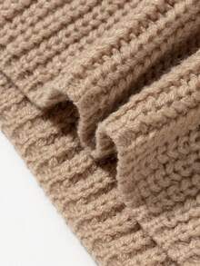 EAVA Damen koreanischer Stil, entspannter und müheloser Look, Glockenärmel, einfarbiger lässiger Strick-Cardigan mit Langarm für Herbst/Winter