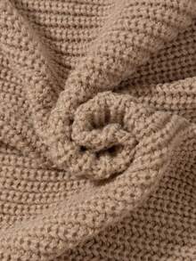 EAVA Damen koreanischer Stil, entspannter und müheloser Look, Glockenärmel, einfarbiger lässiger Strick-Cardigan mit Langarm für Herbst/Winter