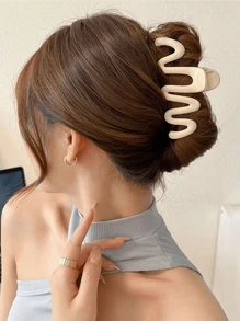3/2 Stücke Kunststoff-Haarspangen mit Wellenmuster für Frauen, 11cm/4,3 Zoll Größe, Dopamin-Farbpalette, Modeaccessoires für Accessoires - Verschiedenfarbig - Übersicht 11