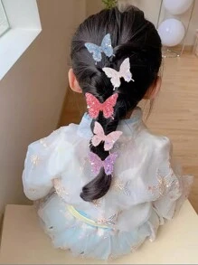 167 pezzi set di accessori per capelli per ragazze comprendente: elastici colorati, mollette per capelli a forma di farfalla, mollettas, fasce per capelli, decorazioni per capelli - Multicolore - Visualizzare 2