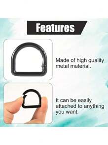 5 chiếc móc khóa vòng lò xo hình chữ D phù hợp cho thắt lưng, ba lô, túi xách, ví, móc chìa khóa, quà tặng cho phụ nữ - Bạc - Xem 6