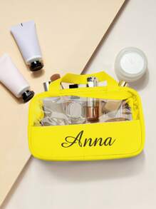 1 Peça Nécessaire Personalizada, Necessaire de Maquiagem Personalizada, Necessaire de Maquiagem com Bordado Personalizado, Nécessaire Personalizada, Necessaire de Maquiagem para Damas de Honra, Presente para Damas de Honra, Presentes Femininos, Presente de Aniversário, Presente de Dia dos Namorados, Presente de Casamento, Presente para Melhor Amiga, Presente para Mãe/Ela/Namorada/Esposa/Amiga - Multicolorido - Visão 3