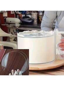 طقم بداية تنعيم الكيك 2 قطعة - قوالب أكريليك شفافة بأحجام 4/6/8 بوصة ذات حواف ملساء للإخراج السهل للكيك - غير مشحون، مثالي لمتاجر الكيك والخبازين المنزليين