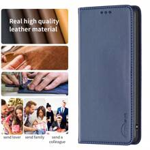 Compatible With Iphone/Honor/NO KIA/MOTO/Click On This Link To Select Your Desired Model. Mobile Phone Case Device (RFID)+PU - Blue - View 9