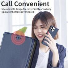 Compatible With Iphone/Honor/NO KIA/MOTO/Click On This Link To Select Your Desired Model. Mobile Phone Case Device (RFID)+PU - Blue - View 10