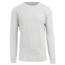 5-Pack Men's Classic Waffle-Knit Crew Neck Thermal Shirt - Black - Charcoal - Heather Grey - Navy - White - View 6