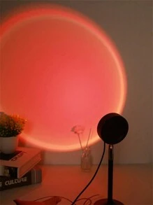 1 pieza Lámpara proyector de atardecer de 16 colores con control remoto y alimentación USB - 4 ajustes de modo, para fotografía, selfie, fiesta, decoración del hogar - excelente regalo para mujeres, niñas, bodas, Halloween, Navidad