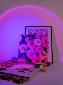 1 pieza Lámpara proyector de atardecer de 16 colores con control remoto y alimentación USB - 4 ajustes de modo, para fotografía, selfie, fiesta, decoración del hogar - excelente regalo para mujeres, niñas, bodas, Halloween, Navidad