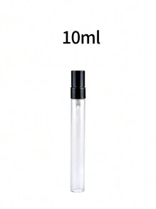 1PC/6pcs 3ml/5ml/10ml迷你透明玻璃可再填充雾化器喷雾旅行香水瓶保湿空瓶适用于派对便携式化妆工具（亮面黑色） - 黑色 - 查看 8