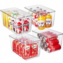 Plastic Organizer Box With Lid 30x21x15cm - trắng - Xem 5