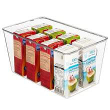 Plastic Organizer Box With Lid 30x21x15cm - trắng - Xem 6