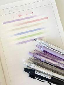 6pcs Gel Ink Pens, Black Refill, Medium Point, Retractable Ballpoint Pen Set For Students And Nurses - Sets - View 7