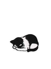 1 件可爱猫咪刺绣熨烫布贴 衣服补丁贴纸 小巧 DIY 修补破洞装饰 - as photo - 查看 4