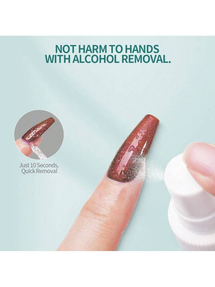 nailpop ソフトジェルネイルチップ用グルー、アルコールで除去可能