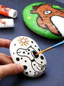 10 支尼龙丙烯画笔套装，专业艺术家丙烯画笔，用于学习 DIY 油画、丙烯画、美术用品、学生和成人的礼物，返校，返校，学校用品 - 均碼 - 查看 7