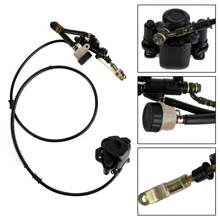 Areyourshop Go Kart Golf Cart ATV Rear Hydraulic Brake Assembly Caliper Master Cylinder Kit