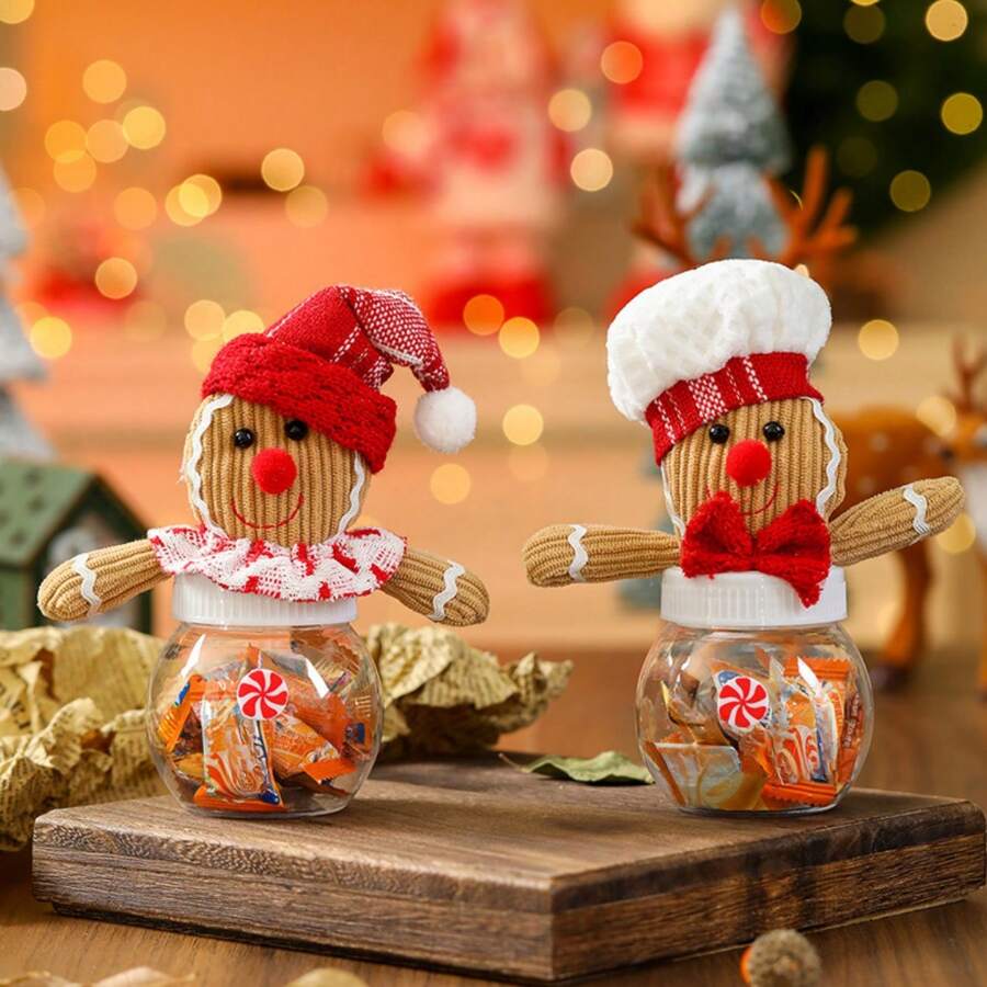 1pc Christmas Candy Box Decoration, Merry Christmas - Multicolor - View 1