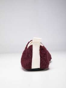 Thermal Slippers, Autumn/Winter Home Daily Use Warm Anti-Slip Maternity Shoes, Fluffy Furry Slippers, Indoor Yoga