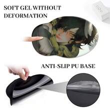 1 miếng lót chuột hình đôi mắt nhân vật hoạt hình - Tấm lót chuột đế đen 3D có đệm lót cổ tay bằng gel, tấm lót chuột nhỏ tiện dụng cho trò chơi điện tử với bề mặt thoải mái và đế chống trượt dùng làm quà tặng cho trường học tại nhà và văn phòng - nhiều màu - Xem 8