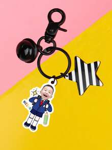 Móc khóa học sinh tùy chỉnh - Móc khóa vui nhộn - Chân dung - - In độ nét cao - Quà tặng Giáng sinh - Quà tặng ba lô treo - Ảnh hai mặt - Ba lô đựng học sinh - Móc khóa - Trẻ em9596 - Xem 17