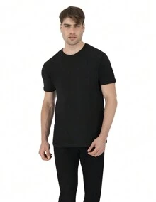SET DE 3 PLAYERAS BÁSICAS NEGRAS INDICUM HOMBRE - Negro - Ver 2