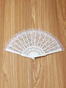 蕾丝扇子，手扇，折扇，女式可折叠手扇，中国风花舞会折叠手扇，时装表演服装配饰道具，手扇蕾丝折叠扇，女式散装，带欧根纱袋，蕾丝折叠手扇，欧式复古扇子，新娘舞蹈道具，婚礼派对礼物，舞蹈茶会 - 彩色 - 查看 7