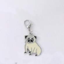1pc Metal Mini Dachshunds Bulldogs Dog Charm For Jewelry Cute Animal Couple Lovely Keychain Car Keyring Bag Headphone Pendant Bracelet Necklace Char - Multicolor - View 16