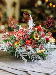 MEHELANY 20/10Pcs Christmas Tree Picks Sprays Candy Shape Curl Sticks Spray Branches Glitter Artificial Stem Picks, Christmas Tree Stem Ornaments For DIY Crafts Garland Christmas Home Decor Wedding Wreath Decoration Vase Filler Christmas Decorations Room Decor