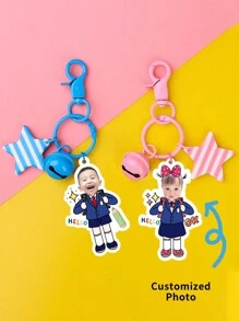 Customized Student Keychain - Funny Keychain With Portrait/ - High Definition Printing - Christmas Gift - Gift For Backpack Students - Double-Sided Photo - Keychain For Backpack