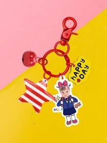 Customized Student Keychain - Funny Keychain With Portrait/ - High Definition Printing - Christmas Gift - Gift For Backpack Students - Double-Sided Photo - Keychain For Backpack