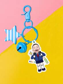 Customized Student Keychain - Funny Keychain With Portrait/ - High Definition Printing - Christmas Gift - Gift For Backpack Students - Double-Sided Photo - Keychain For Backpack
