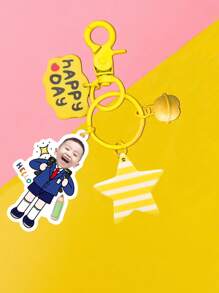 Customized Student Keychain - Funny Keychain With Portrait/ - High Definition Printing - Christmas Gift - Gift For Backpack Students - Double-Sided Photo - Keychain For Backpack