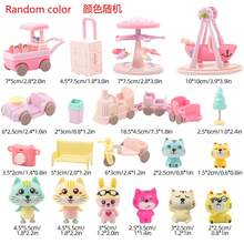 Cat Toys For Kids Pink Amusement Park Carousel Pirate Ship Ferris Wheel Pretend Play Cat Figures Playset Toddler Toy Interactive Kitten Role Play Set Realistic Cats Care Center For Girls Boys Age 3 4 5 6+ Birthday Gift Christmas Gift - Multicolor - View 4