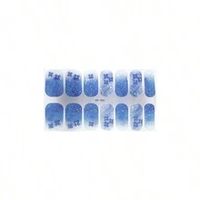 1/2Pcs Nail Polish Stickers Strips Fall Winter Glitter Shining Full Nail Wraps Life Proof Design Nail Strips Self-Adhesive Nail Art Sticker - Multicolor - View 8