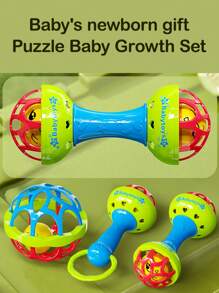 1 pezzo/2 pezzi/3 pezzi Giocattolo martello a campanello per bambini, con simpatica faccia sorridente, set combinato, martelli a campanello a singola e doppia testa, palla di addestramento, puzzle per bambini, giocattolo calmante per il sonno precoce, interazione genitore-figlio, generazione di musica, formazione all'ascolto, festival, compleanni, regali per feste, interazione per bambini, Montessori, è un set di giocattoli molto divertente e perfetto per bambini e bambine in età prescolare