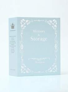 1pc Paper Photo Album,Vintage Simple Memorial Book For Home
