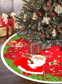 1 Pieza Falda para árbol de Navidad, Diseño de Papá Noel y Renos, Decoraciones Navideñas, Decoraciones Festivas para Fiestas, Decoraciones para Árbol de Navidad, Decoración del Hogar, Decoración Navideña, Regalo de Navidad, Adorno Navideño, Decoración para Sala de Estar, Decoración de Año Nuevo 2026