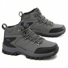 男士高帮登山靴，保暖户外休闲运动鞋，徒步露营徒步登山大码靴子，秋冬