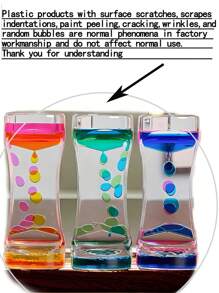 1PC Blue Green Iquid Motion Bubbler For Kids And Adults, Liquid Bubbler, Timer For Sensory Play, Fidget Toy , Stress Management , Cool Desk Decor Gifts