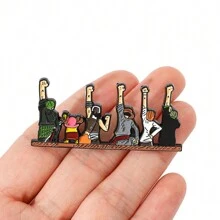 ONE PIECE 1 Pc Adventure Cartoon Character Brooch Handsome Enamel Pin Backpack Clothes Jewelry Metal Badge Accessories Gift For Friends Pin For Clothes Bag Charm School