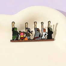 ONE PIECE 1 Pc Adventure Cartoon Character Brooch Handsome Enamel Pin Backpack Clothes Jewelry Metal Badge Accessories Gift For Friends Pin For Clothes Bag Charm School