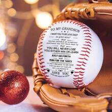 Moactiv "MY GRANDSON" Print Baseball, Baseball With Official Size And Weight, Gift For Some Special Occasions, For  Adults And Baseball Fans