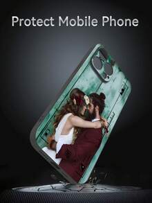 1PC Customized Phone Case, Compatible With Iphone, Personalized With Photos, Portraits, Family Photos, Anti-Drop, Wear-Resistant, Fingerprint-Proof TPU Soft Full Protective Case, Great Gift For Personal, Partner, Family, Friends, Birthday, Anniversary